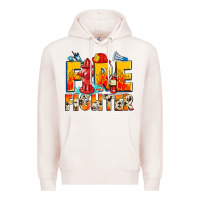 Pale Pink firefighter Premium Hoodie - Zillion Design Studio