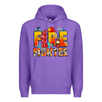 Purple firefighter Premium Hoodie - Zillion Design Studio