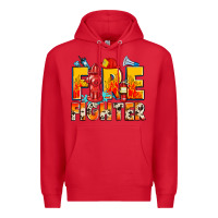 Red firefighter Premium Hoodie - Zillion Design Studio