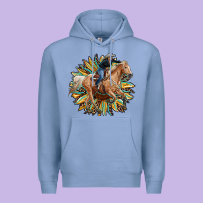 Sunflower Rodeo Premium Hoodie Designed By Ranaportraitstore