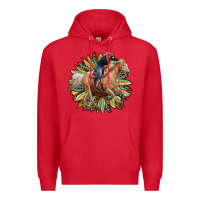 Red sunflower rodeo Premium Hoodie - RanaPortraitStore