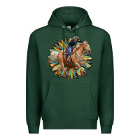 Sports Green sunflower rodeo Premium Hoodie - RanaPortraitStore