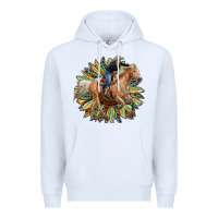 White sunflower rodeo Premium Hoodie - RanaPortraitStore