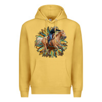 Antique Gold sunflower rodeo Premium Hoodie - RanaPortraitStore