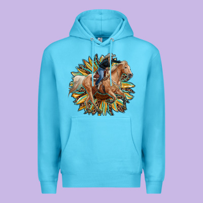 Sunflower Rodeo Premium Hoodie Designed By Ranaportraitstore