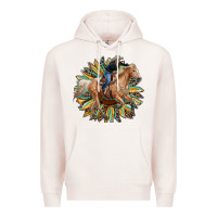 Pale Pink sunflower rodeo Premium Hoodie - RanaPortraitStore