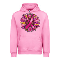 Fuchsia Pink breast cancer sunflower Urban Hoodie - RanaPortraitStore