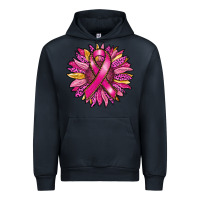 Navy breast cancer sunflower Urban Hoodie - RanaPortraitStore