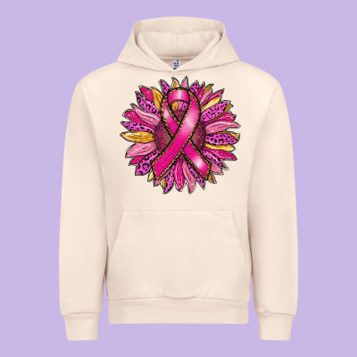 Breast Cancer Sunflower Urban Hoodie Designed By Ranaportraitstore