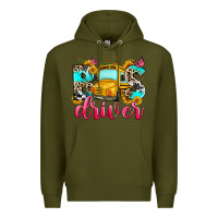 Army Green bus driver Premium Hoodie - Zillion Design Studio