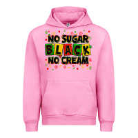 Fuchsia Pink no sugar no cream black Urban Hoodie - Zillion Design Studio