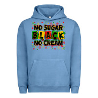 Pigment Pebble Blue no sugar no cream black Urban Hoodie - Zillion Design Studio