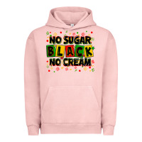 Pigment Salmon no sugar no cream black Urban Hoodie - Zillion Design Studio