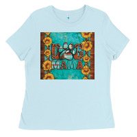 Baby Blue dog mama Ladies Tee - Artiststas