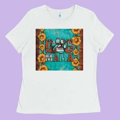 Dog Mama Ladies Tee Designed By Artiststas