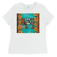 White dog mama Ladies Tee - Artiststas