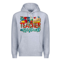 Heather Grey teacher assistant Premium Hoodie - Zillion Design Studio