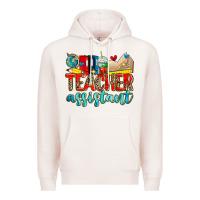 Pale Pink teacher assistant Premium Hoodie - Zillion Design Studio
