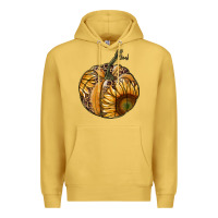 Antique Gold sunflower pumpkin Premium Hoodie - RanaPortraitStore
