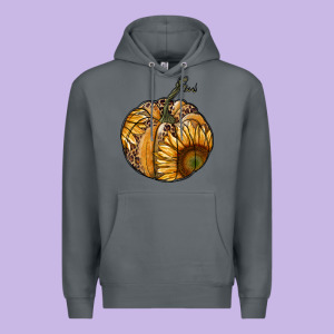Sunflower Pumpkin Premium Hoodie Designed By Ranaportraitstore