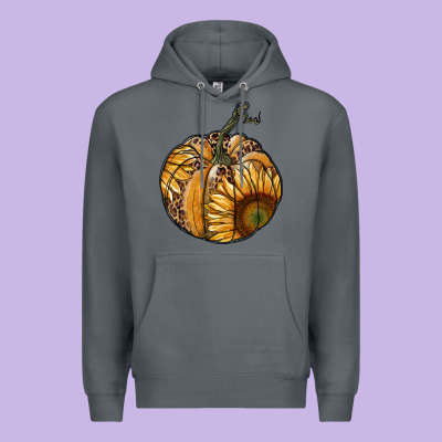 Sunflower Pumpkin Premium Hoodie Designed By Ranaportraitstore