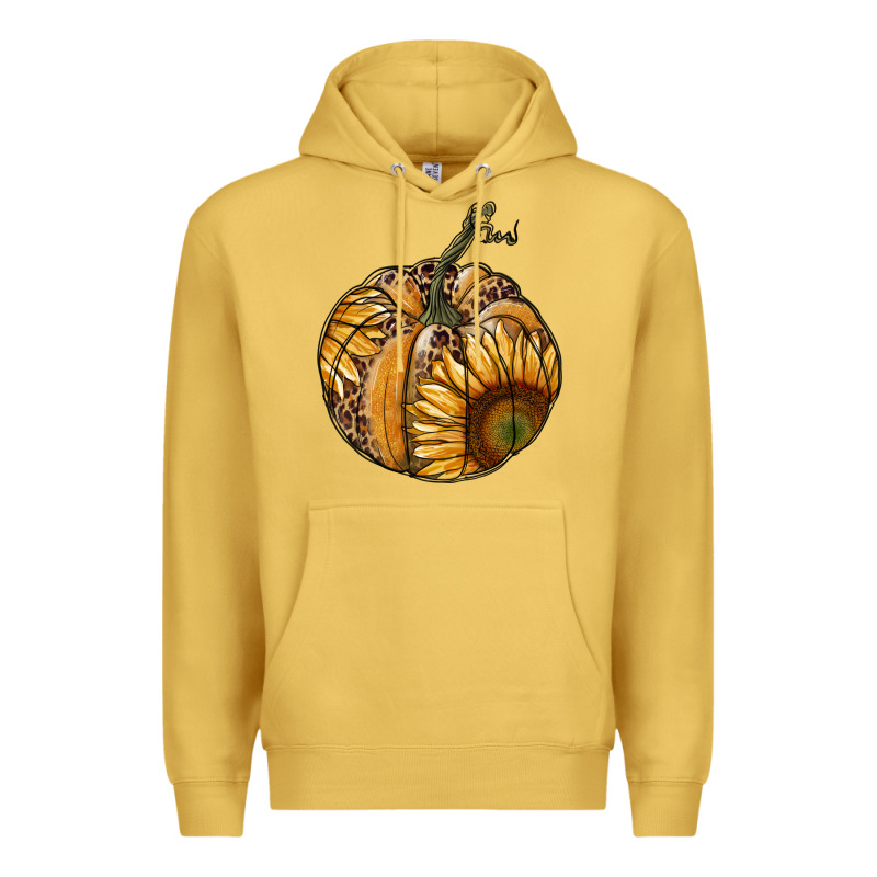 Sunflower Pumpkin Premium Hoodie by RanaPortraitStore | Teevron