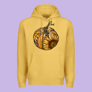 Sunflower Pumpkin Premium Hoodie Designed By Ranaportraitstore