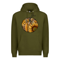 Army Green sunflower pumpkin Premium Hoodie - RanaPortraitStore
