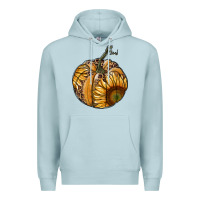 Blue Mist sunflower pumpkin Premium Hoodie - RanaPortraitStore