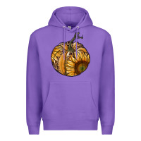 Purple sunflower pumpkin Premium Hoodie - RanaPortraitStore