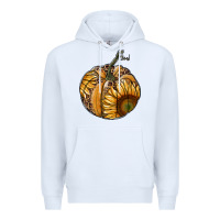 White sunflower pumpkin Premium Hoodie - RanaPortraitStore