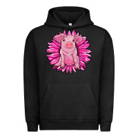 Pigment Black pink sunflower pig Urban Hoodie - RanaPortraitStore