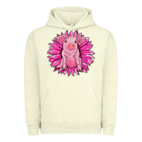 Pigment Pistachio pink sunflower pig Urban Hoodie - RanaPortraitStore