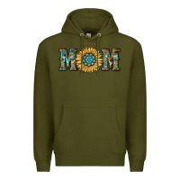 Army Green sunflower mom Premium Hoodie - RanaPortraitStore