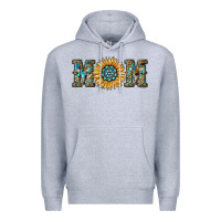 Heather Grey sunflower mom Premium Hoodie - RanaPortraitStore