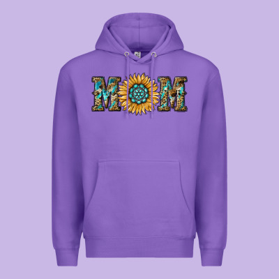 Sunflower Mom Premium Hoodie Designed By Ranaportraitstore