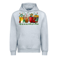 Heather Grey Ay Ay  Ay Ay Canta y No Llores Coffee Cups Urban Hoodie - texasbilliewilder