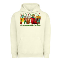 Pigment Pistachio Ay Ay  Ay Ay Canta y No Llores Coffee Cups Urban Hoodie - texasbilliewilder