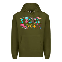 Army Green surgical tech Premium Hoodie - Zillion Design Studio