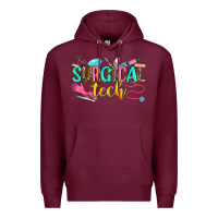 Burgundy surgical tech Premium Hoodie - Zillion Design Studio