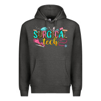 Charcoal Heather surgical tech Premium Hoodie - Zillion Design Studio