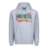 Heather Grey surgical tech Premium Hoodie - Zillion Design Studio