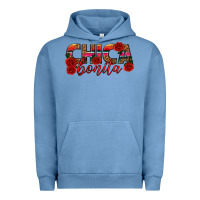 Pigment Pebble Blue Chica Bonita Urban Hoodie - texasbilliewilder