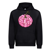 Black pink pumpkin with breast cancer ribbons Urban Hoodie - RanaPortraitStore