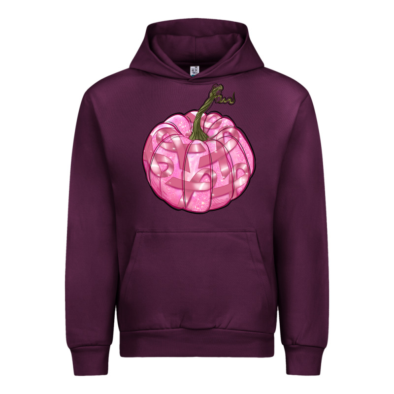 Pink Pumpkin With Breast Cancer Ribbons Urban Hoodie by RanaPortraitStore | Teevron