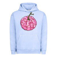 Pigment Grape Ice pink pumpkin with breast cancer ribbons Urban Hoodie - RanaPortraitStore