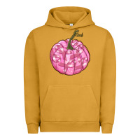 Pigment Peanut Butter pink pumpkin with breast cancer ribbons Urban Hoodie - RanaPortraitStore