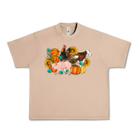 Burro Farm Life Fall Pig Cow Rooster Urban Heavy Tee - Artiststas