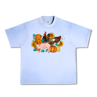 Grape Ice Farm Life Fall Pig Cow Rooster Urban Heavy Tee - Artiststas