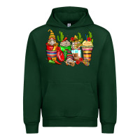 Forest Green mexican gnomes coffee cups Urban Hoodie - Zillion Design Studio